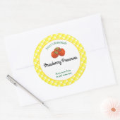 Sticker Rond Recette de paille modifiable pour les chèques en p (Enveloppe)