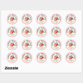 Sticker Rond Recette maison de condiment de tomates (Feuille)