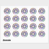 Sticker Rond Recevoir (Feuille)