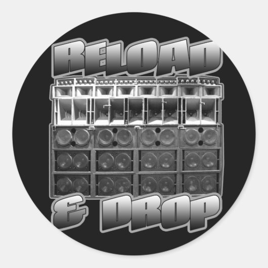 Sticker Rond RECHARGE et BAISSE (Devant)