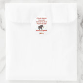 STICKER ROND RÉCHAUFFEMENT CLIMATIQUE (Sac)