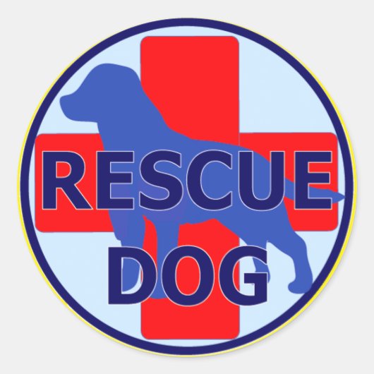 STICKER ROND RECHERCHE ET RÉCUPÉRATION CHIEN SARDA (Devant)