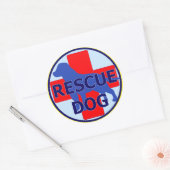 STICKER ROND RECHERCHE ET RÉCUPÉRATION CHIEN SARDA (Enveloppe)