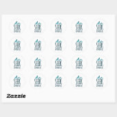 Sticker Rond Rechercher l'aventure (Feuille)