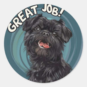 Sticker Rond Récompense de professeur excellent travail Affenpi