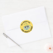 Sticker Rond Récompense étudiante au travail remarquable custom (Enveloppe)