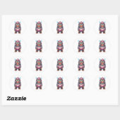 Sticker Rond Récompense Gorille  (Feuille)