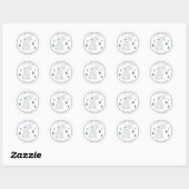 Sticker Rond Récompense motivationnelle pour enseignant de lapi (Feuille)