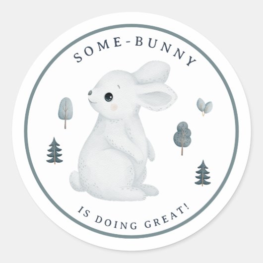 Sticker Rond Récompense motivationnelle pour enseignant de lapi (Devant)