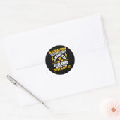 Sticker Rond Récompenser Si Le Cancer A Éclaté Radiothérapie Ch (Enveloppe)