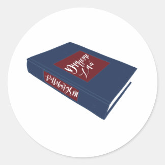 Sticker Rond Recueil de jurisprudence de faculté de droit - Duq
