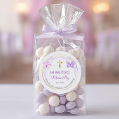 Sticker Rond Recuerdos de Bautizo Baptême Christening Faveurs