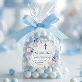 Sticker Rond Recuerdos de Bautizo Baptême Christening Faveurs