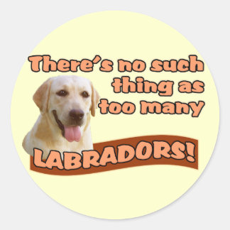 STICKER ROND RÉCUPÉRATEURS DE LABRADOR