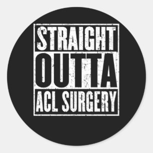Sticker Rond Récupération articulaire de la chirurgie acl