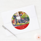 STICKER ROND RECYCLAGE (Enveloppe)