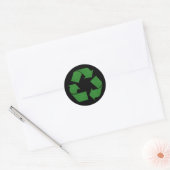 Sticker Rond recyclage de plaid (Enveloppe)