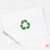 Sticker Rond recyclage de plaid (Enveloppe)