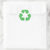 Sticker Rond Recyclage vert (Sac)