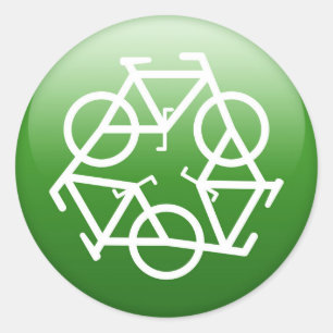 STICKER ROND RECYCLE