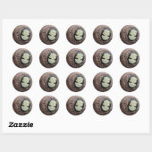 Sticker Rond Recyclé Cameo (Feuille)