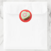 Sticker Rond Recycle Coeur de bonbons (Sac)