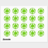 Sticker Rond Recycle - Devenez écolo (Feuille)