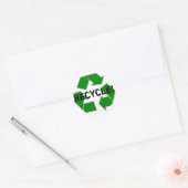 Sticker Rond Recycler! (Enveloppe)