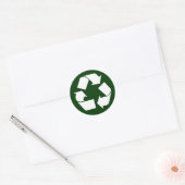 Sticker Rond recycler (Enveloppe)