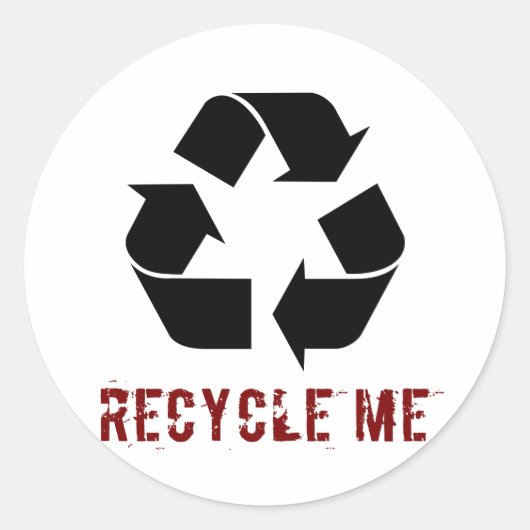 Sticker Rond Recycler (Devant)