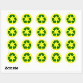 Sticker Rond recycler (Feuille)