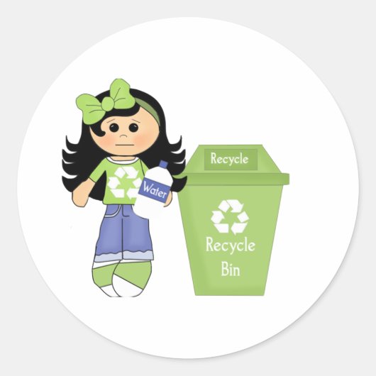 Sticker Rond Recycler (Devant)