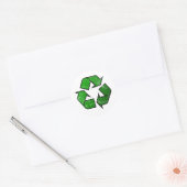 Sticker Rond Recycler et réutiliser le symbole - Enregistrer la (Enveloppe)