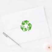 Sticker Rond Recycler le logo (Enveloppe)
