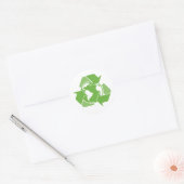 Sticker Rond Recycler le vert de la Terre (Enveloppe)