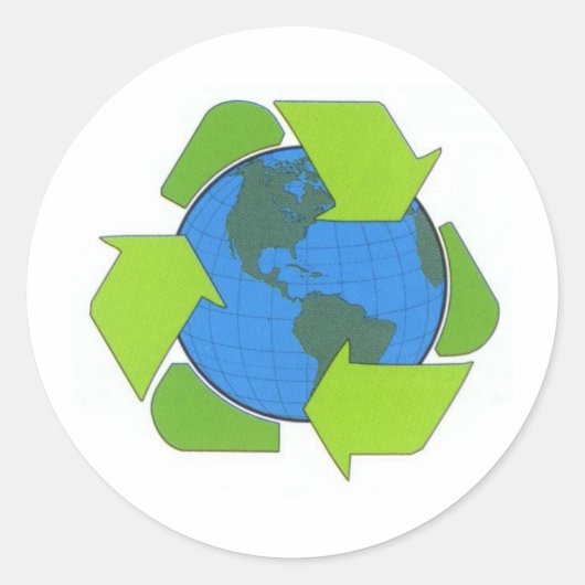 Sticker Rond recycleurs (Devant)