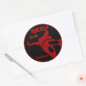 Sticker Rond Red Air Parkour (Enveloppe)