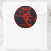 Sticker Rond Red Air Parkour (Sac)