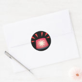 Sticker Rond Red Alert Light Emoji (Enveloppe)