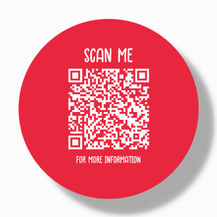 Sticker Rond Red   Analyse de code QR professionnel