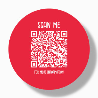 Sticker Rond Red | Analyse de code QR professionnel
