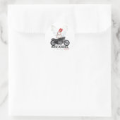 Sticker Rond Red Angel Cafe Racer Motor Legend (Sac)