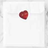 Sticker Rond Red Be Mon Coeur (Sac)