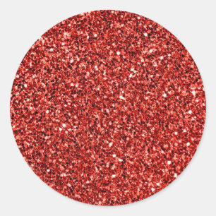 Sticker Rond Red bling