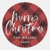 Red Buffalo Check Motif Nom de famille