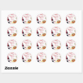 Sticker Rond Red Coquette Bow That's Amore (Feuille)