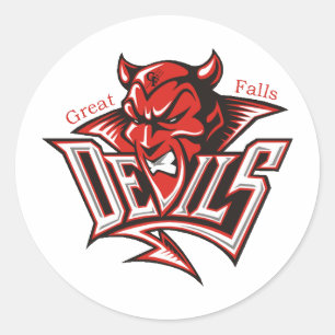 Sticker Rond Red Devil