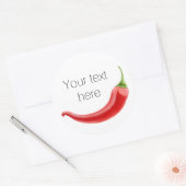 Sticker Rond Red hot chili pepper (Enveloppe)