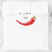 Sticker Rond Red hot chili pepper (Sac)