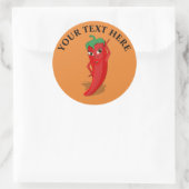 Sticker Rond Red Hot Pepper Diva (Sac)
